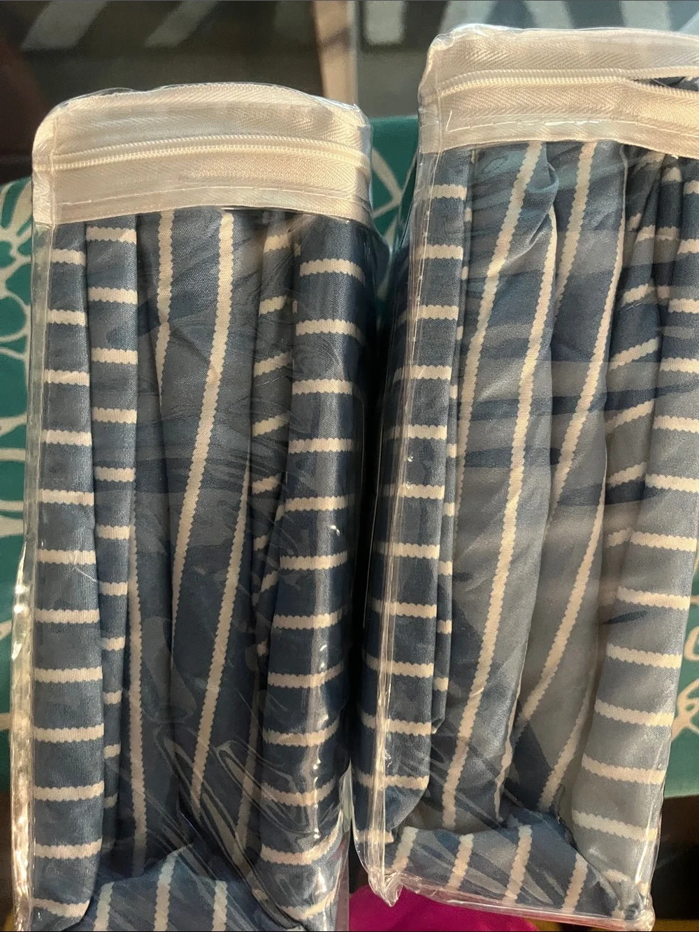 Striped Blue 3-Pc Sheet Set - Navy Blue